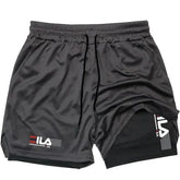 Men's Two-in-One Sports Shorts - Breathable Quick-Drying Summer Running Bottoms - Himpall